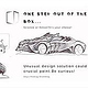 Unique and Curious Car Design Sketches, black pencil