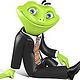 3D Character Frog for representation of the company