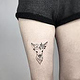 Deer Dotwork Tattoo