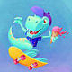 Skater Dino