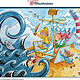 15 = Strandkorbpiraten / Acryl auf Aquarellpapier / Kinderbuch Illustration