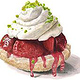 Food Illustration Erdbeertörtchen