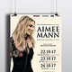 Plakatdesign „Aimee mann 2017“