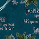 Doppelseite Kinderbuch „Jasper, the slot“