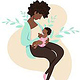 Illustration zum Thema Mutterschaft