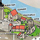 Illustrierter Stadtplan Tourismus Bad Wimpfen