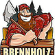 Illustratives Logo für die Brennholzhelden
