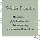 „Weller Floristik“ Visitenkarte Rückseite
