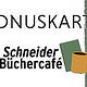 „Büchercafé Schneider“ Bonuskarte Vorderseite