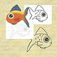 Fisch mit verschiedenen Dateiformate PDF, JPG, PNG, SVG, DXF, EPS, AI, PS