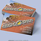 Outback-Bar Crocodile 71 Visitenkarten-Gestaltung