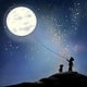 Der Mond fliegt wieder langsam an den Himmel – Kinderbuch „Mein Mond“