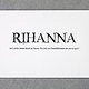 Postkarte Rihanna
