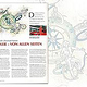 Layout, Bildretouche und Illustration. Anwendungsbeispiel meiner  Illustrationen im Toyota Magazin. Strichzeichnung.