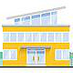 Explainer Flat Buildings Shopping Mall School Townhall