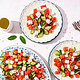 Wassermelonensalat mit Feta – hartes Licht