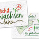Postkarten auf Saatgutpapier für Urban-Gardening-Projekt »Höchst wachsen lassen«, Vorderseite