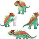 Charakter-Illustration Dino
