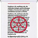 Poster 40 × 60 cm, »Eingemeindungsvertrag« zweifarbig handgedruckt von Bleilettern und Fotopolymer-Klischee