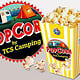 Gestaltung Logo, Illustration und Popcornbecher für TCS Autokino