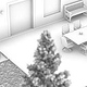 3D exterior Visualisierung „Minimalistic Garten“