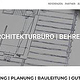 Webauftritt eines Architekturbüros mit umfangreichem Planungsunterlagen als Galerie