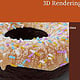 3D Visualisierung Donut ‚orange choc‘ – Funwork