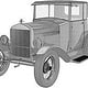 Ford Model T – Drahtgitter + Shading