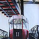 Acryl Schwebebahn Barcelona/ Wandbild