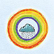 Corona Grusskarte Regenbogen