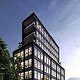 Außenvisualisierung eines modernen achtstöckigen Gebäudes in NYC