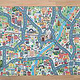 Illustration und Design eines „Metropolis München“-Spielteppichs