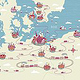 Illustrierte Landkarte für die Universität Greifswald