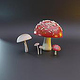 Sculpting and Texturing Mushrooms