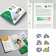 Logoüberarbeitung, Corporate Design Relaunch, verschiedene Flyer, Broschüren und Infografiken