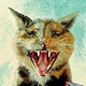 Handgemaltes Katzenporträt mit Pastellkreiden auf Künstlerpapier