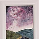 „Painting the wilderness – World of Colors – watercolor milky way – violet night“