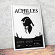 Plakat mit Vektorillustration zum Theaterstück ACHILLES