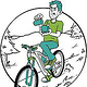 Shirtdesign für einen E-Bike-Verleih und Kaffeehaus im Fichtelgebirge