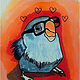 Septembird 23 – Tag 11 – Vogel:Jester the Lovebird. All you Jester is love.