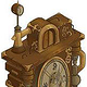 Steampunk-Uhr in isometrischer Perspektive