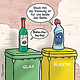 Cartoon Mülltrennung