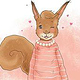 Kinderbuch Illustration Eichhörnchen Hazel