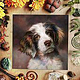 Hundeportrait, digital gemalt