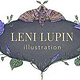 Handgezeichnetes Logo Leni Lupin