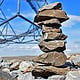 Steinkunst am Tetraeder in Bottrop