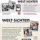 Print-Anzeigen für das Magazin WELT-SICHTEN
