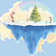 Christmas Island, drawn in Clipstudio