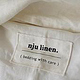 Nju Linen Branding – Textiletikett, Leinenstoff Label mit Branding