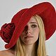 Wool Hat with Brim for Women